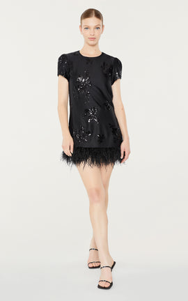 Floral Sequin Marullo Dress