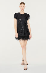 Floral Sequin Marullo Dress