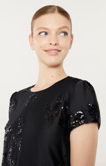 Floral Sequin Marullo Dress