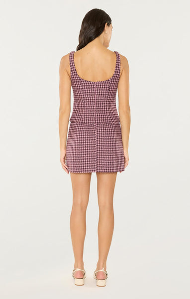 calissa mini dress LIKELY Calissa Houndstooth Minidress in Mauvewood Multi at Nordstrom, Size 2