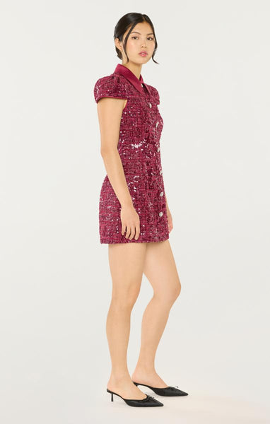 Estella Dress 00 / Merlot