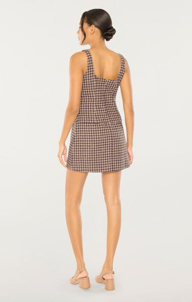 Likely Women's Calissa Tweed Mini Dress - Brown - Size 8