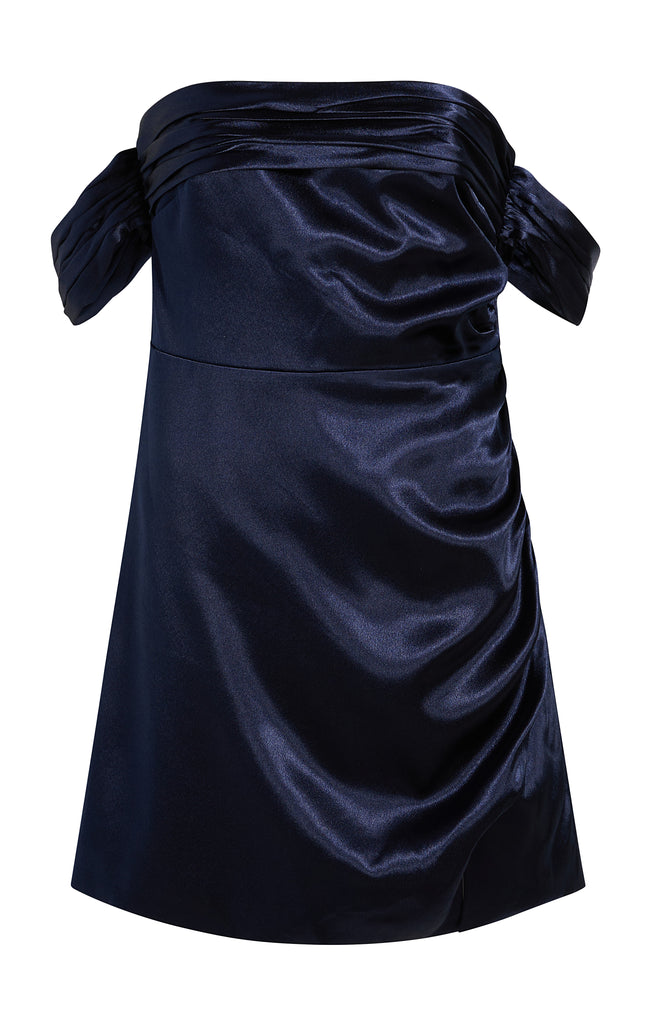 Optional title display Satin Paz Dress