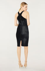 Faux Leather Carolyn Dress