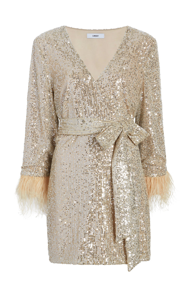 Optional title display Feather Lange Dress