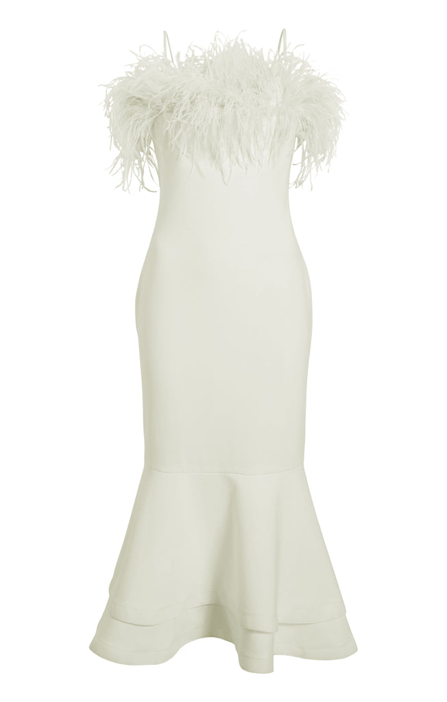 Optional title display Feather Midi Aurora Dress