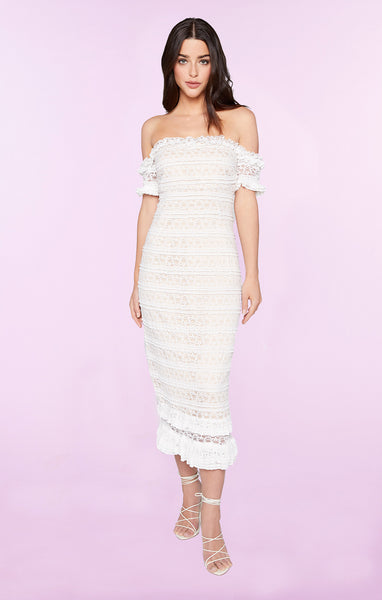 Likely white shoulder dress new arrivals