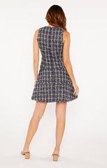 Multi Tweed Jewel Dress