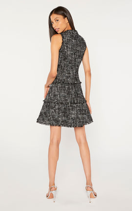Multi Tweed Jewel Dress