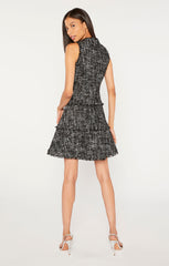 Multi Tweed Jewel Dress