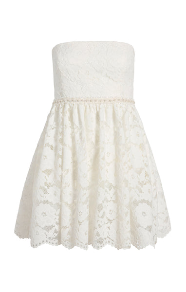 Likely Women's Anastasia Strapless Lace Minidress - White - Size 00 Likely Women's Anastasia Strapless Lace Minidress - White - Size 00