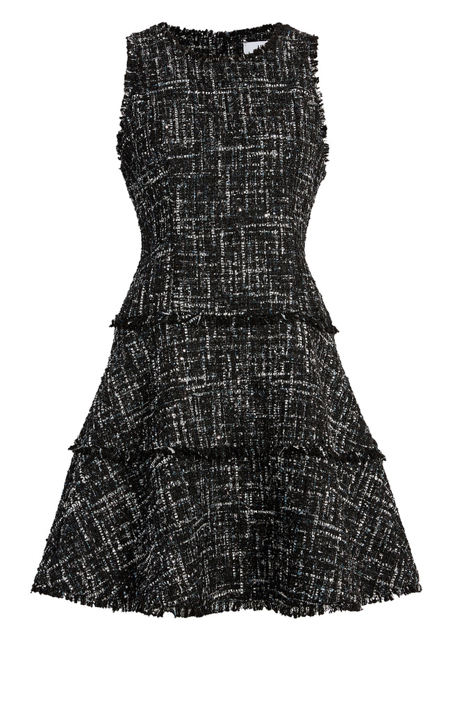 Optional title display Multi Tweed Jewel Dress