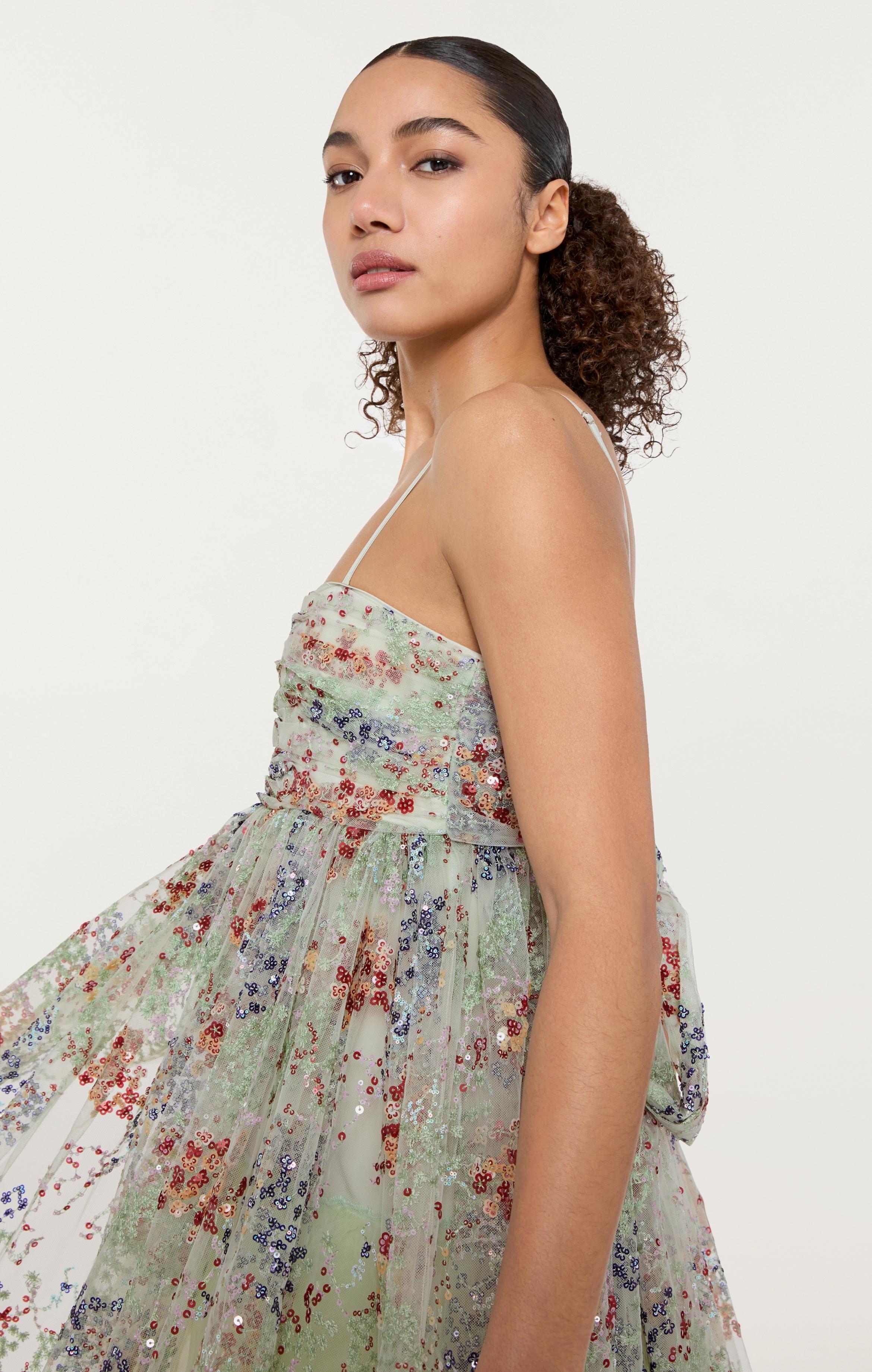 LIKELY Charlie Mini Dress - Blue & Green Multi LIKELY Charlie Mini Dress - Blue & Green Multi