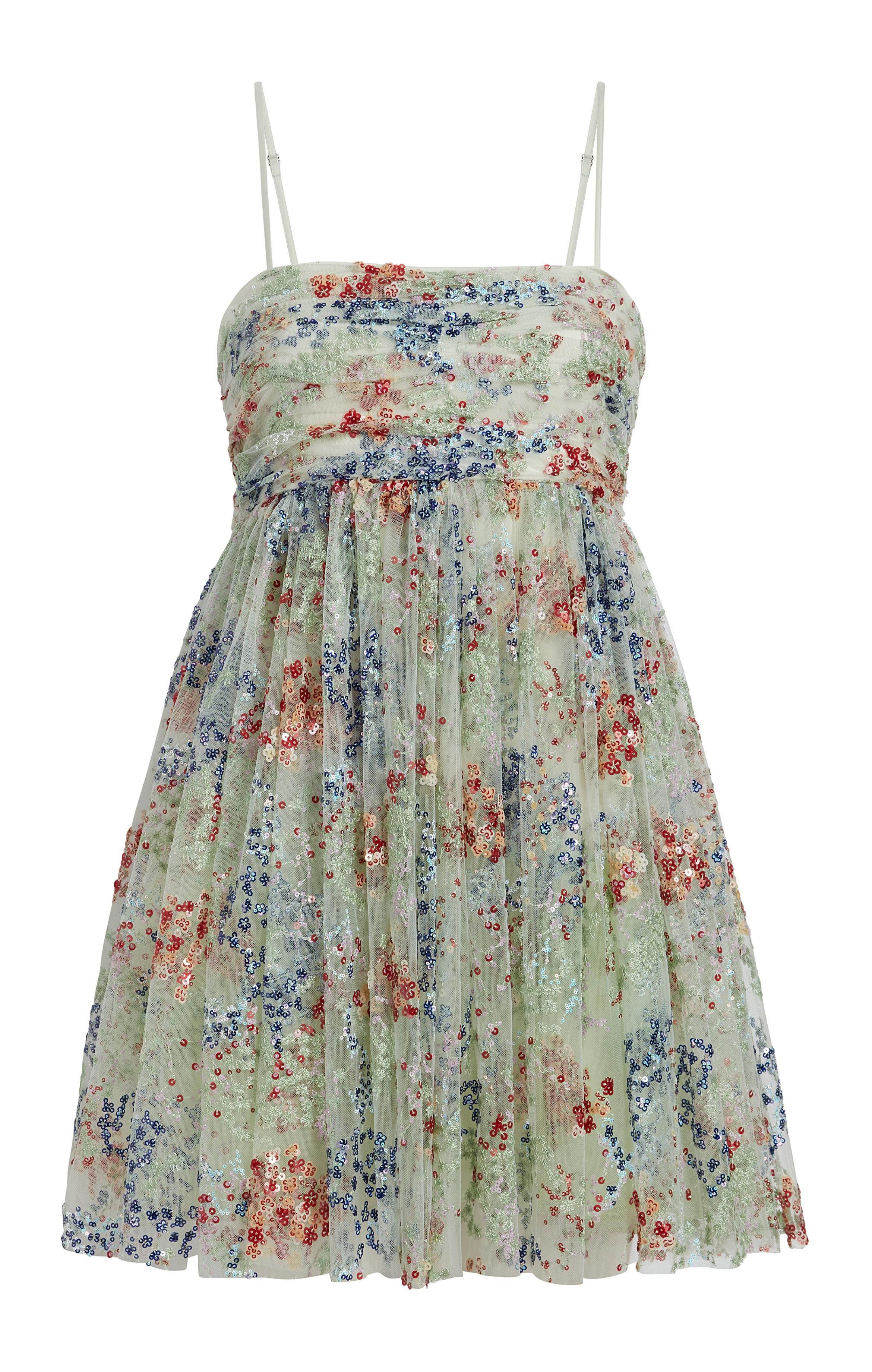 LIKELY Charlie Mini Dress - Blue & Green Multi LIKELY Charlie Mini Dress - Blue & Green Multi