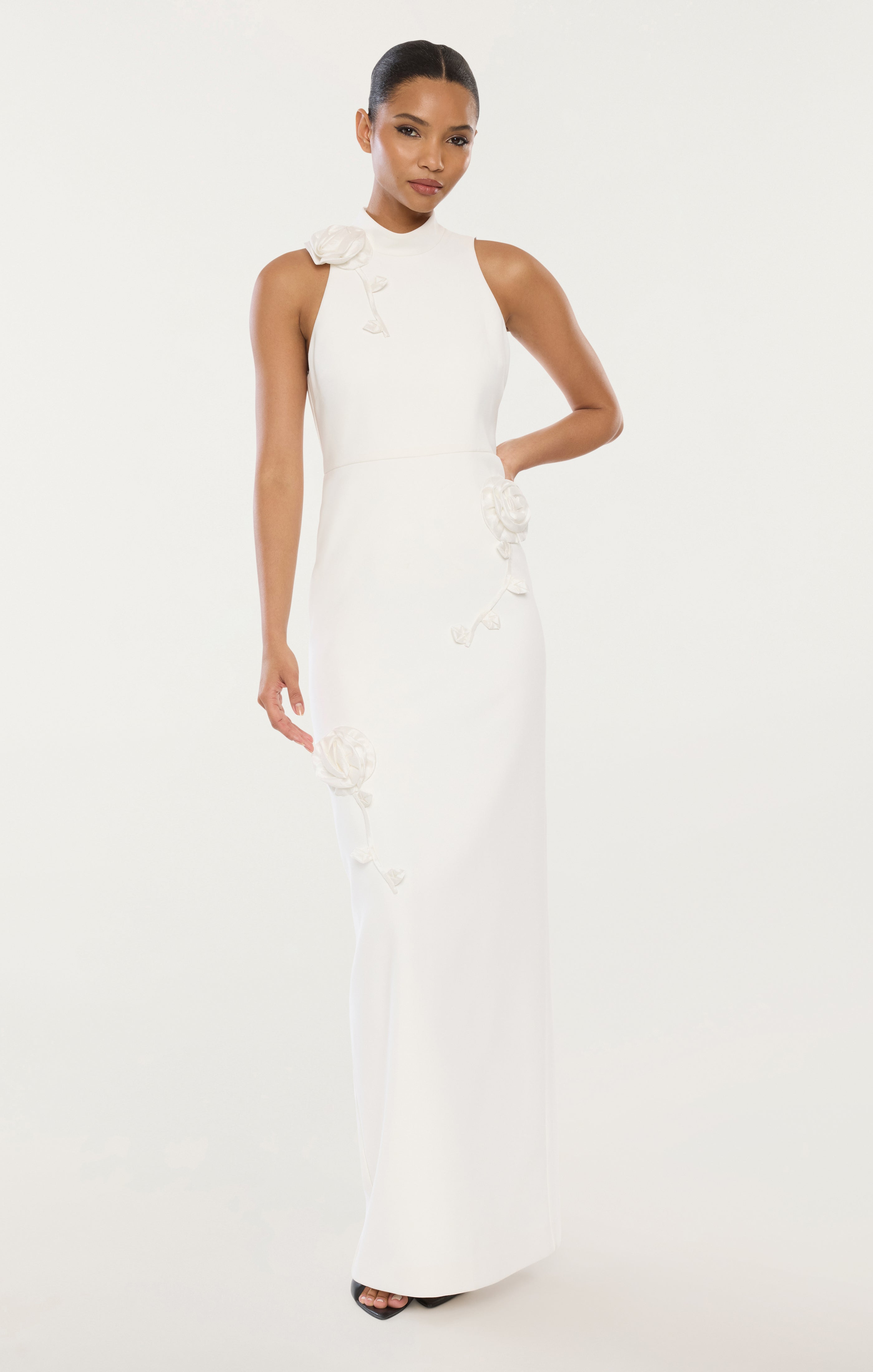 LIKELY Women's Doiran Halterneck Column Gown - White - Size 12 LIKELY Women's Doiran Halterneck Column Gown - White - Size 12