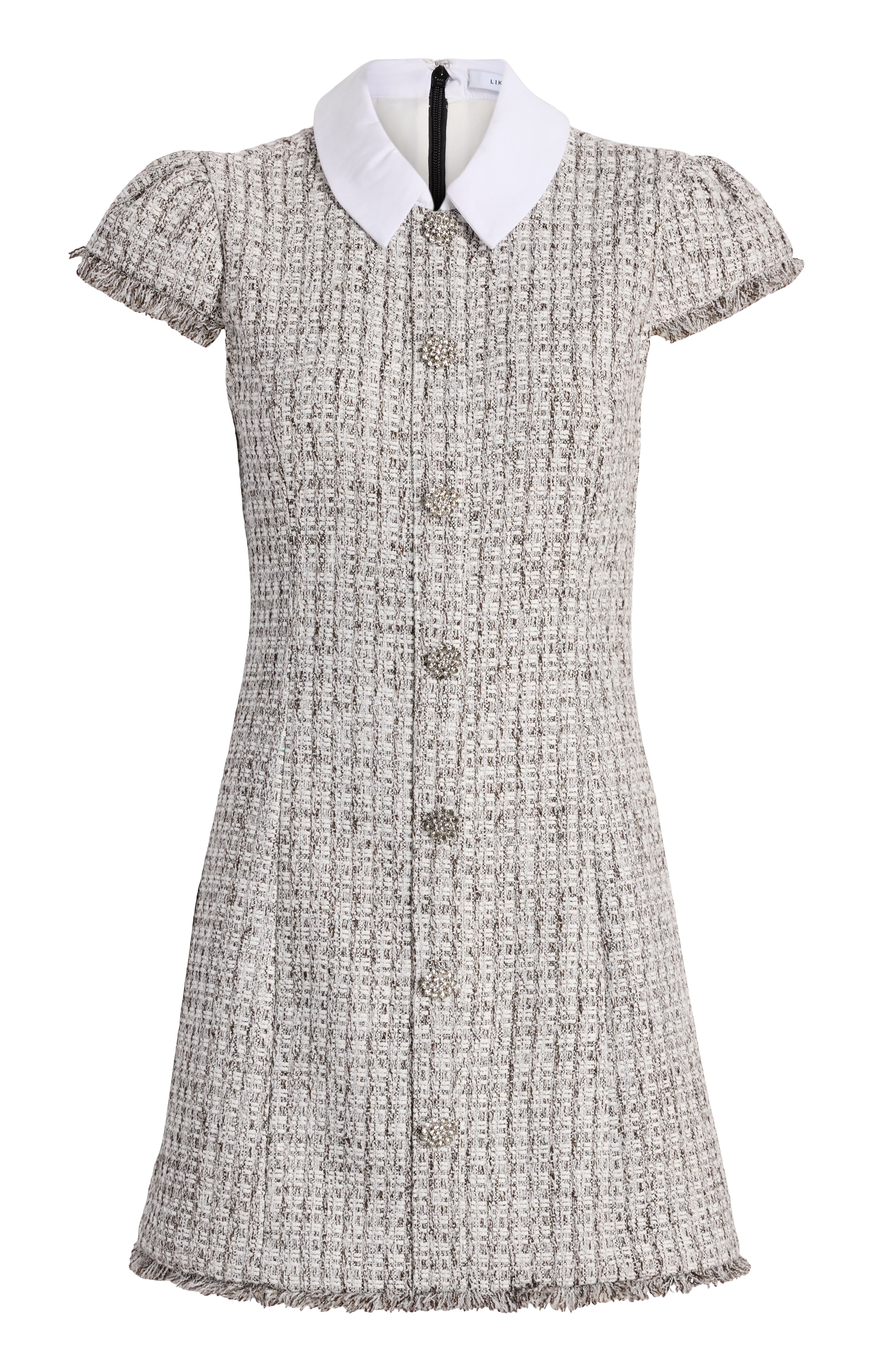 LIKELY Riello Tweed Dress - Brown & White LIKELY Riello Tweed Dress - Brown & White