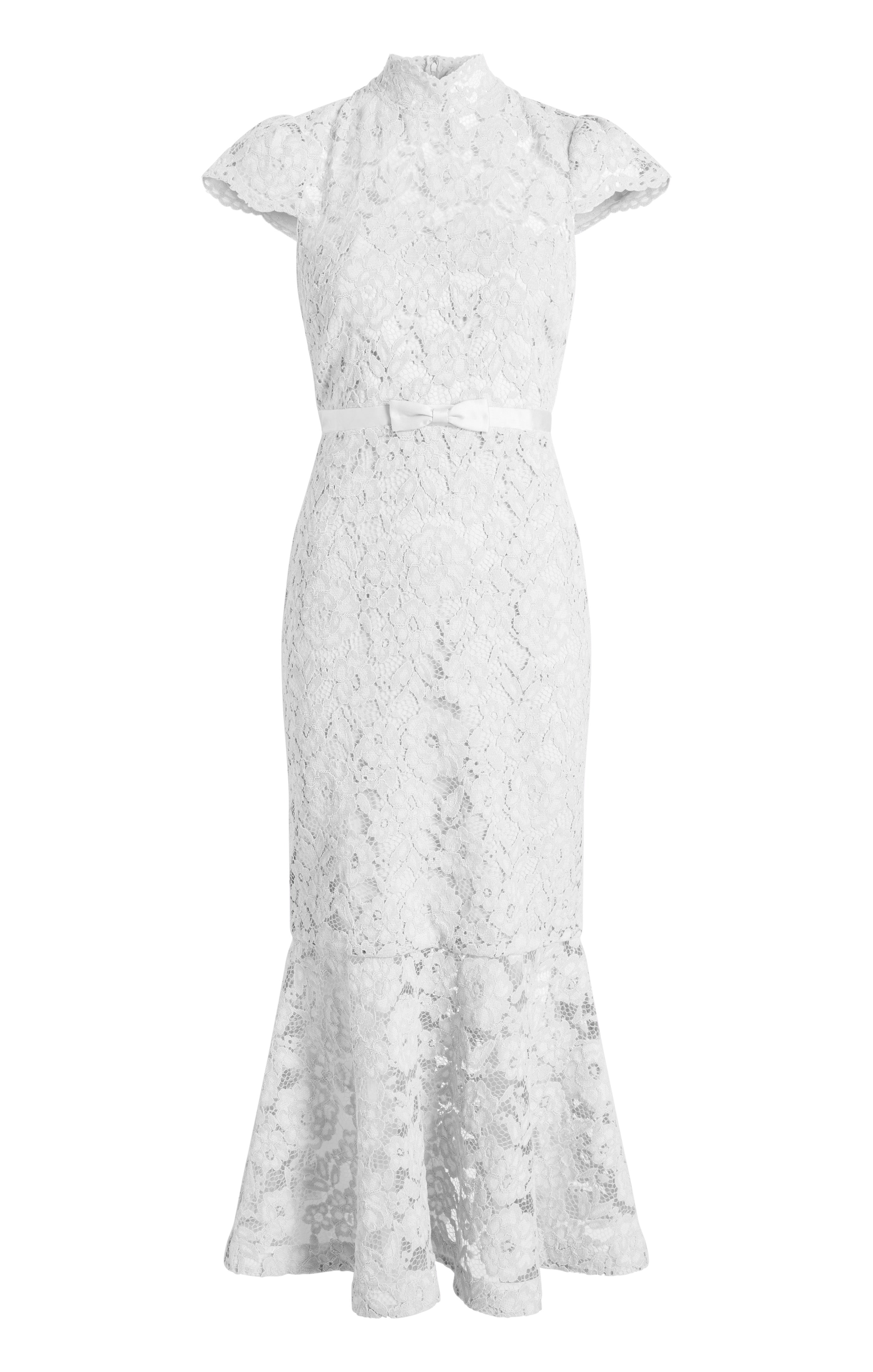 Likely Candella Lace Gown White Likely Candella Lace Gown White