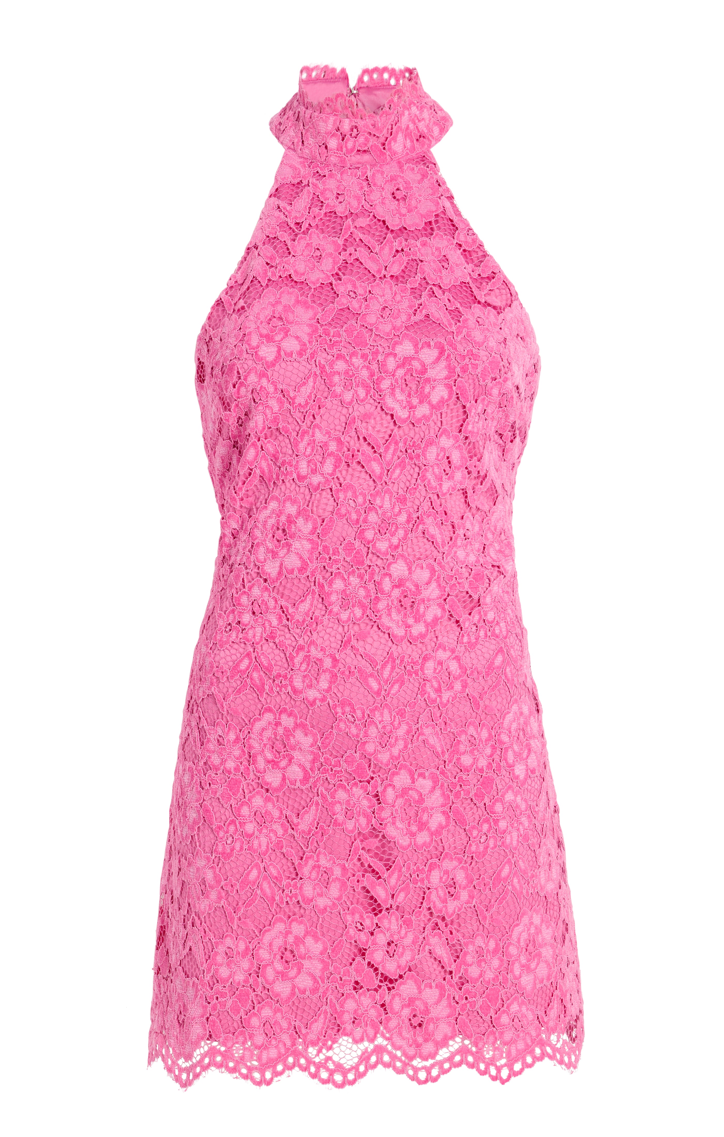 LIKELY Women's Issa Mock Neck Lace Dress - Pink - Size 6 - Pink Sugar LIKELY Women's Issa Mock Neck Lace Dress - Pink - Size 6 - Pink Sugar
