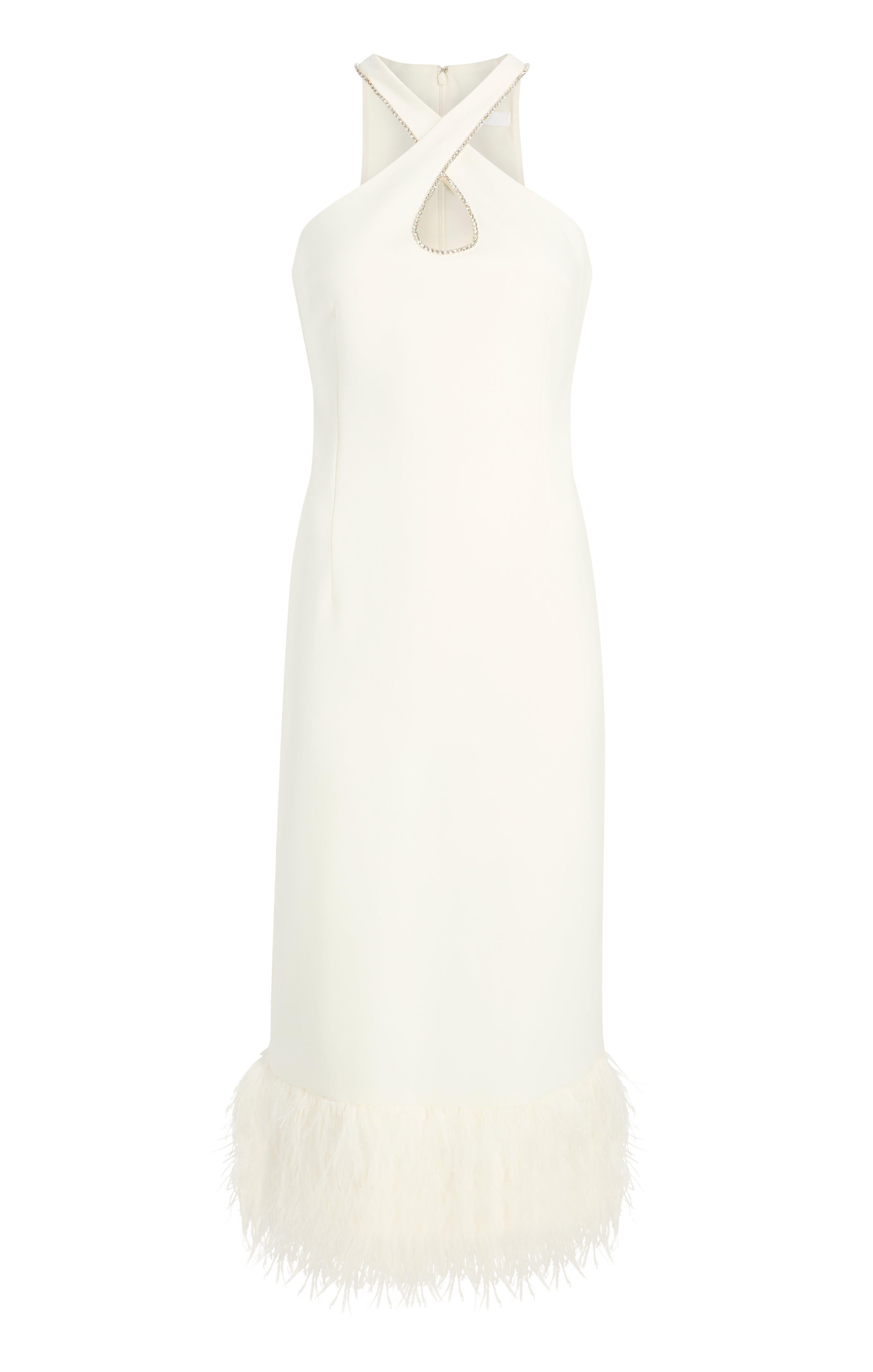 Likely Women's Hadley Embellished Halter Dress - White Likely Women's Hadley Embellished Halter Dress - White