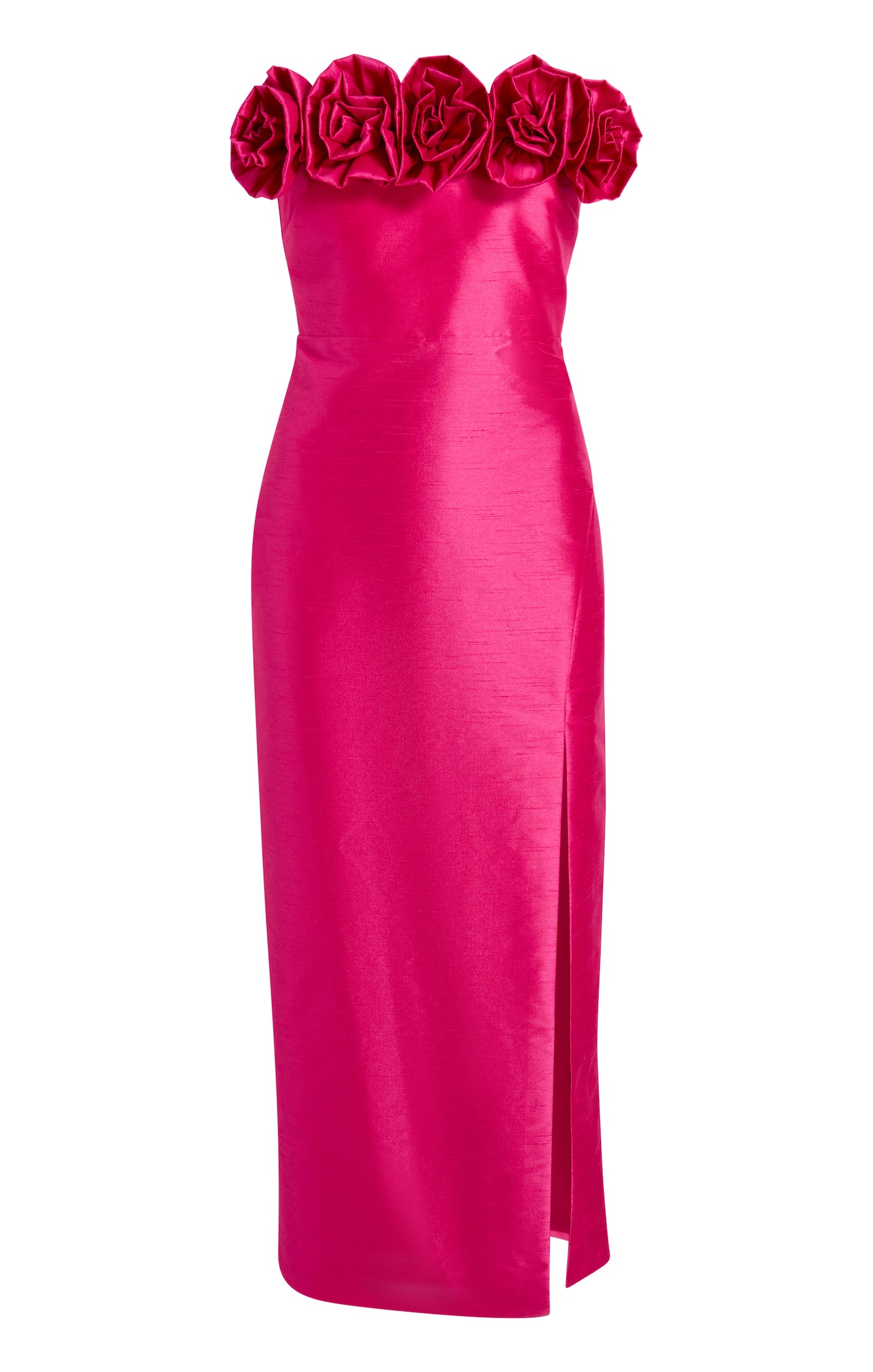 pink gwen dress Velvi - Gwen Twist-front Bodycon Mini Dress - Hot Pink