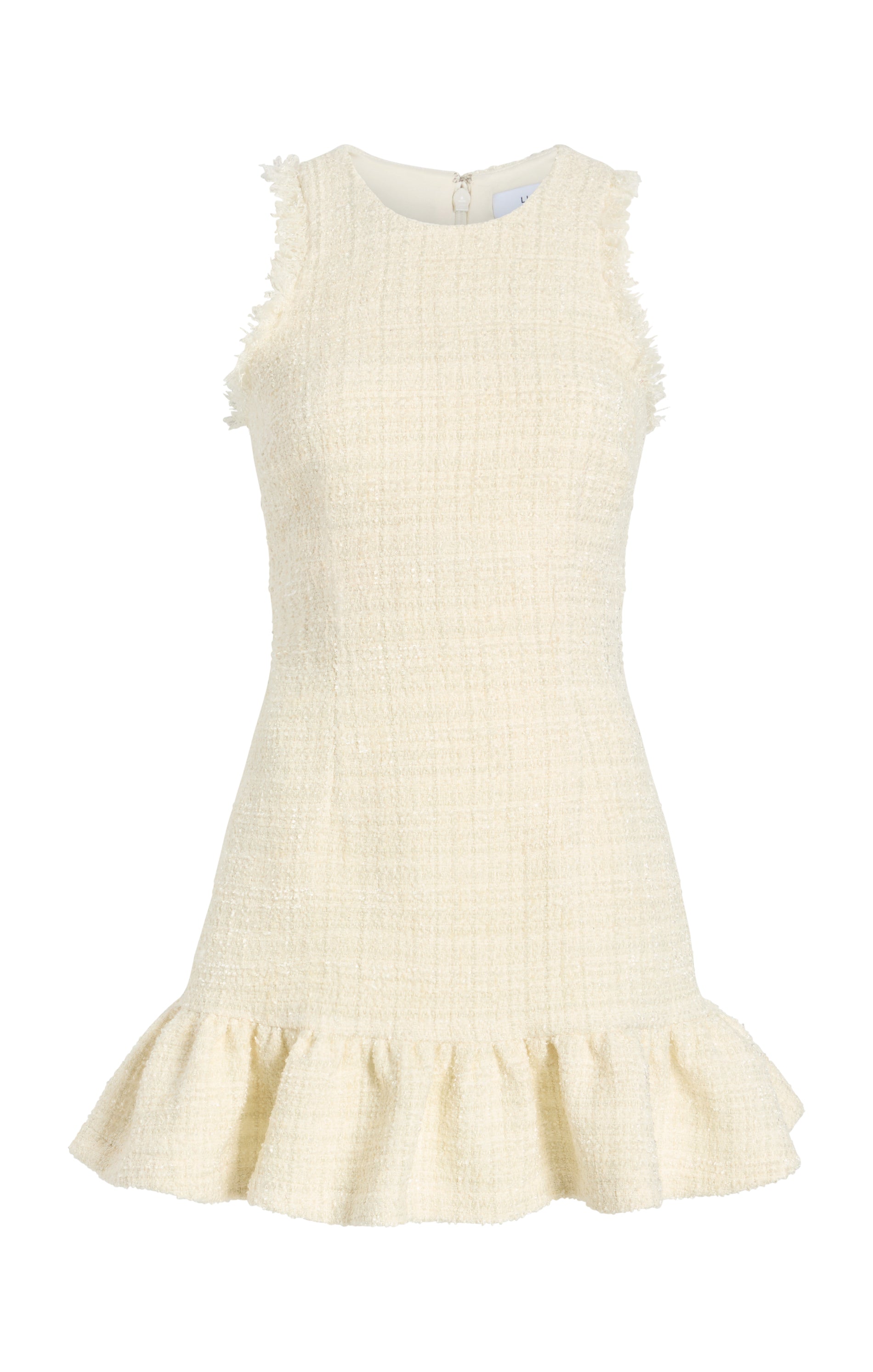 Remi Tweed Minidress in White Remi Tweed Minidress in White