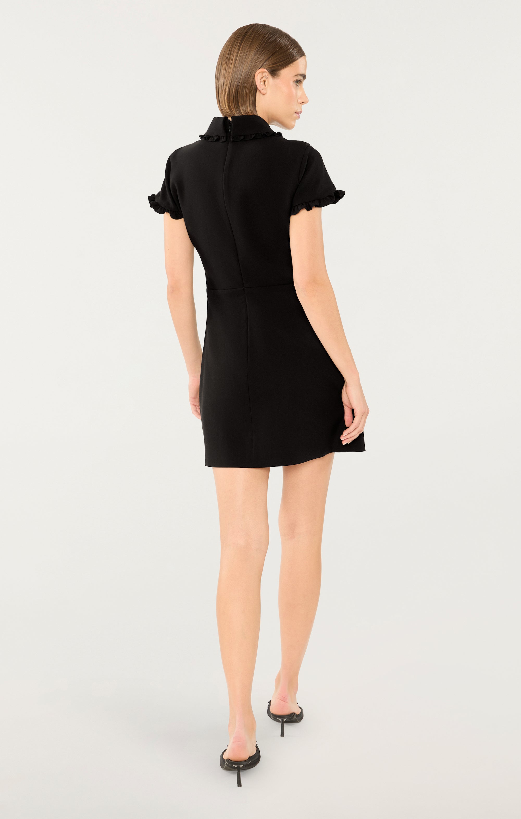 mylah mini dress MYLAH FRINGE DETAIL SHORT SLEEVE MINI DRESS IN WHITE