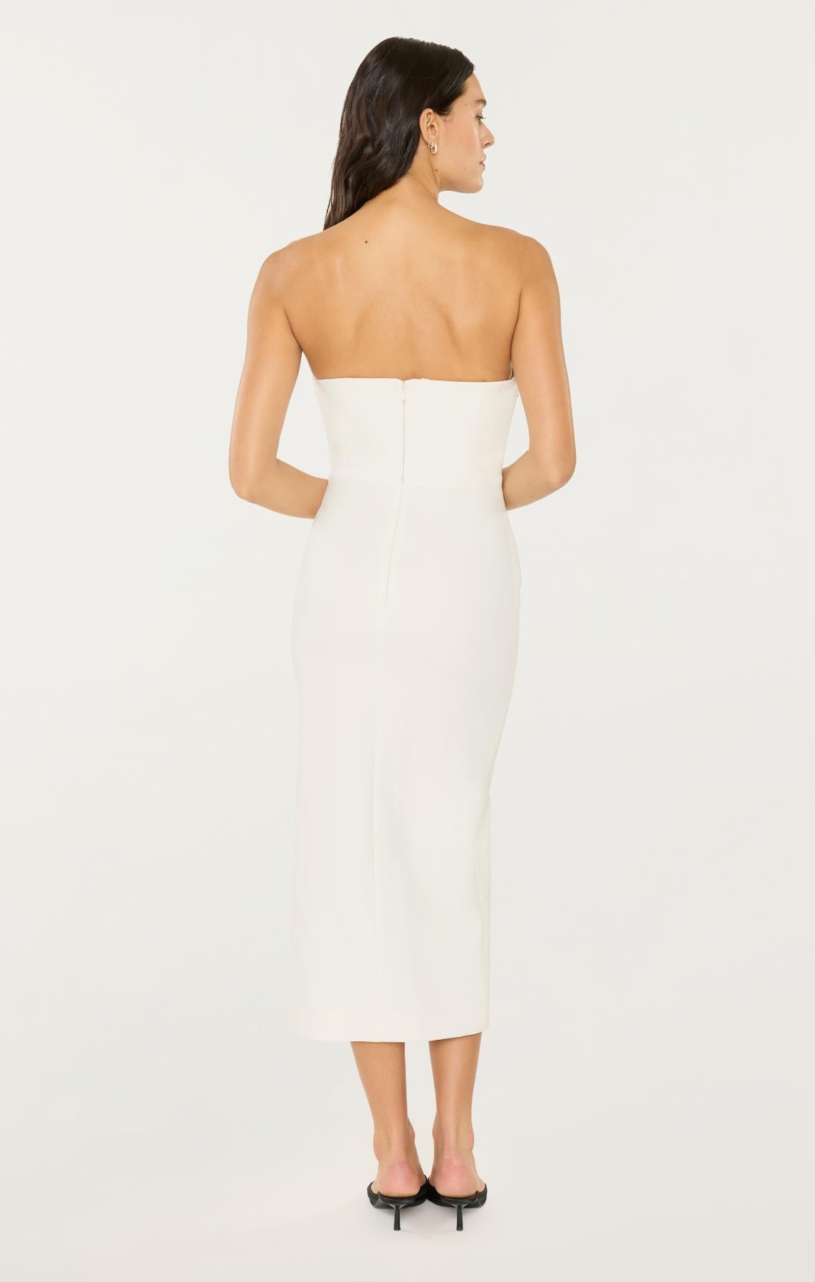 sariah midi dress Hale Bob Sariah Jersey Midi Dress - Ivory