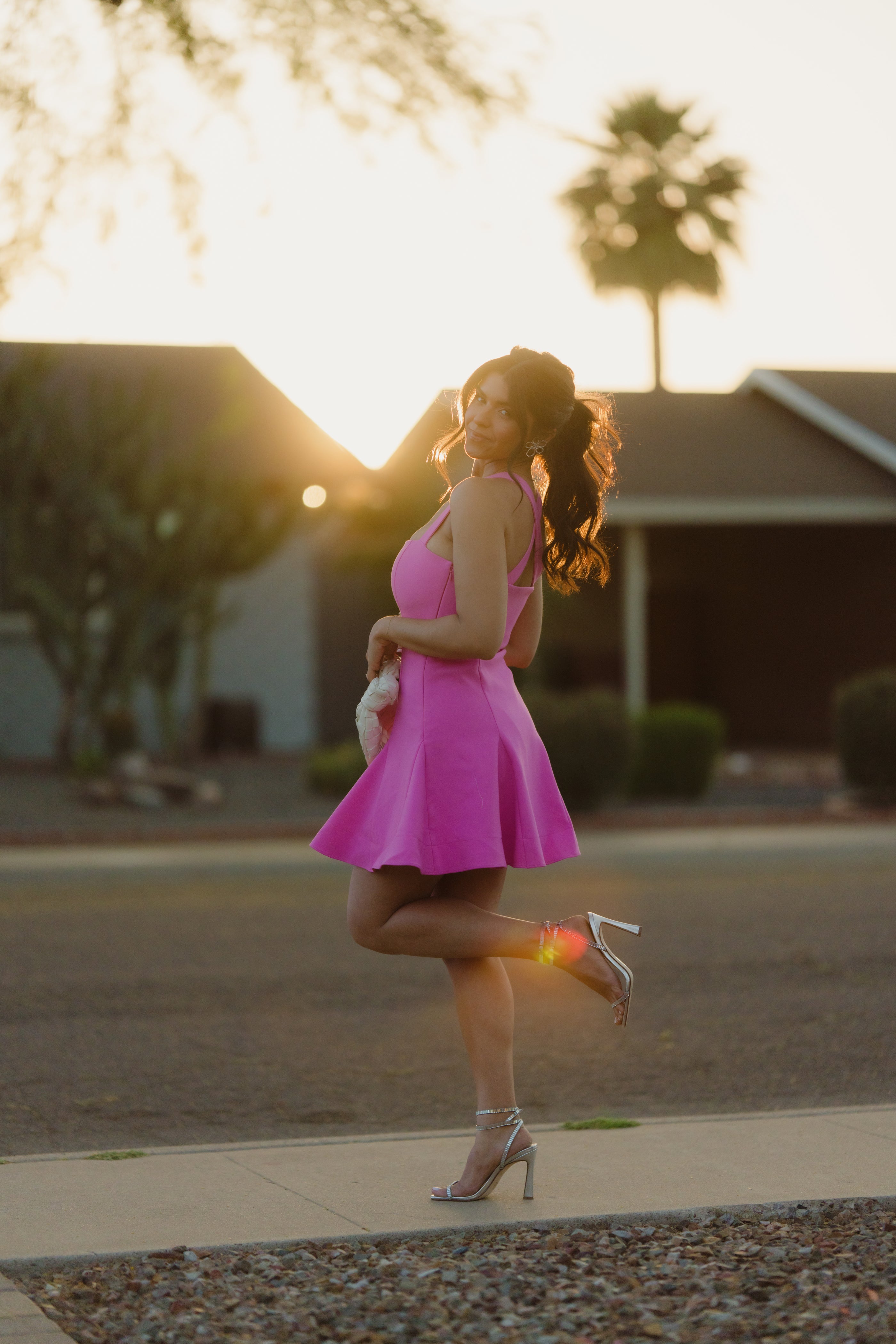 LIKELY Women's Stassi Crisscrossed Minidress - Pink Sugar LIKELY Women's Stassi Crisscrossed Minidress - Pink Sugar