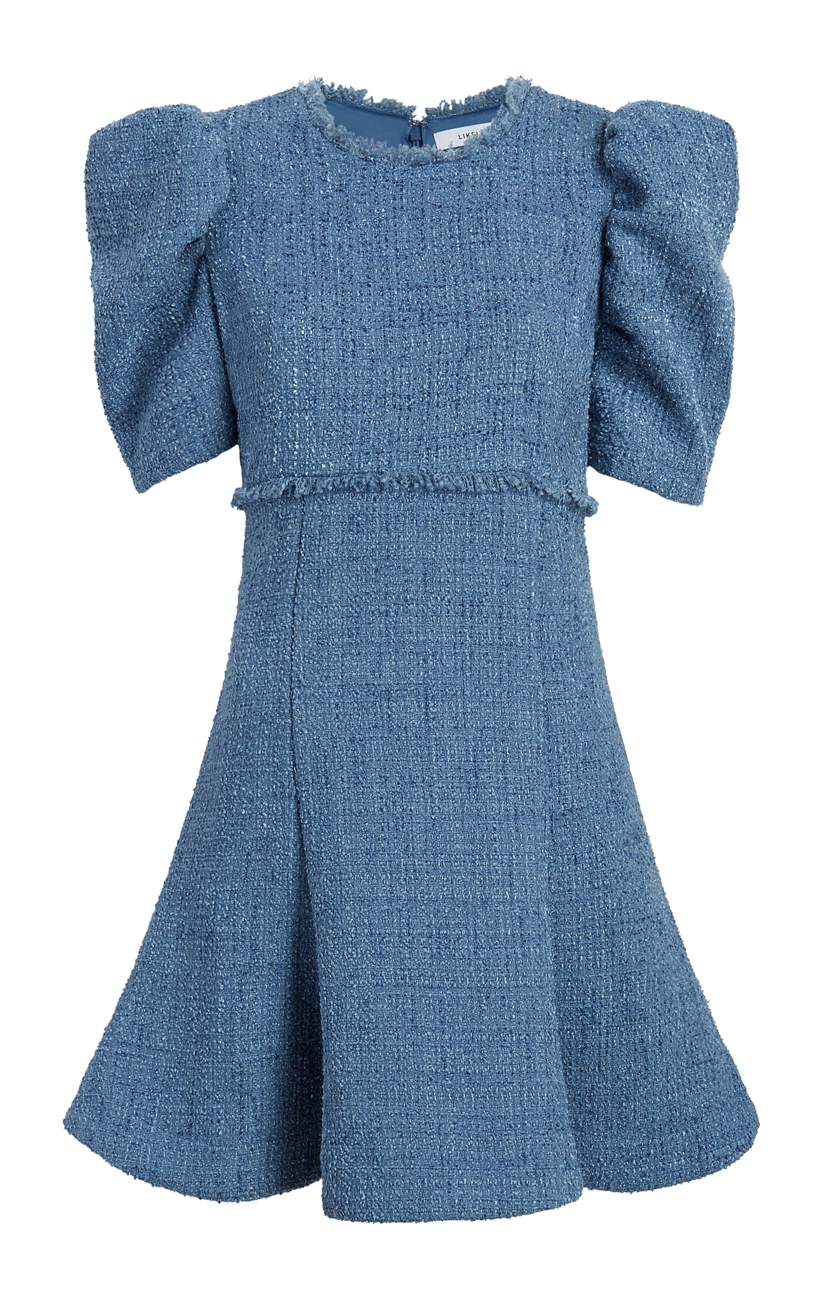Likely Women's Alia Tweed Dress - Blue - Size 8 - Quiet Harb Likely Women's Alia Tweed Dress - Blue - Size 8 - Quiet Harb
