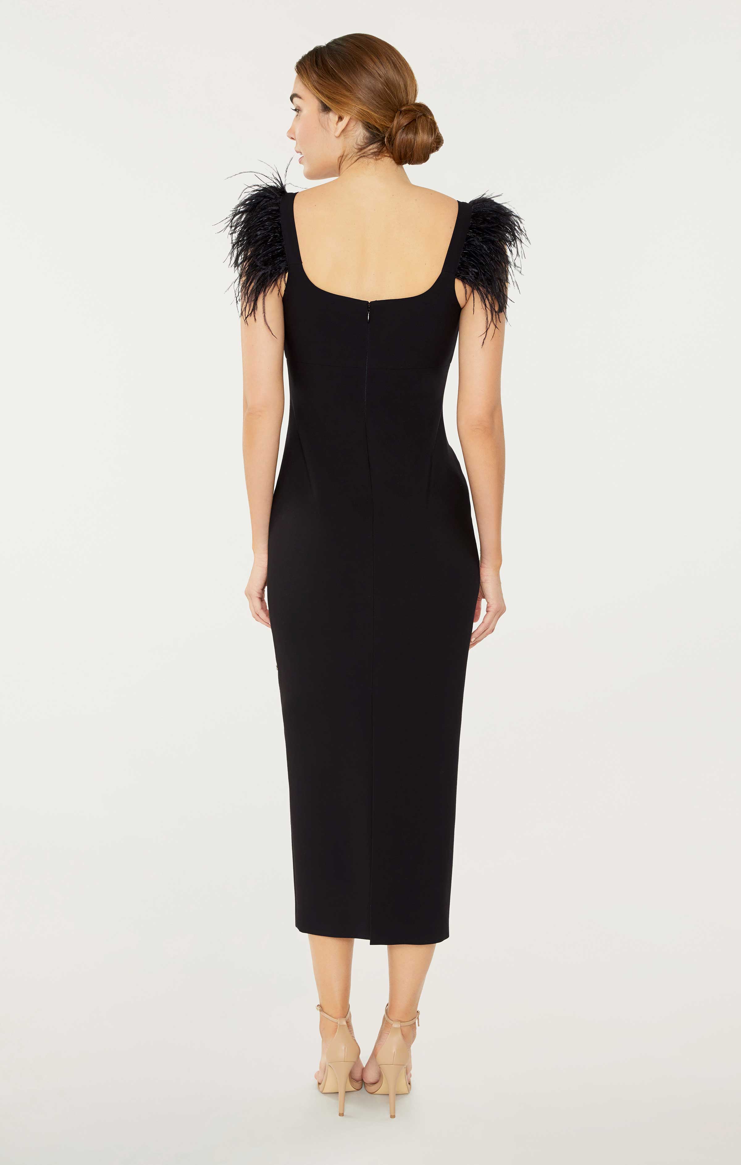 cameron midi dress in black likely LIKELY Cameron Dress