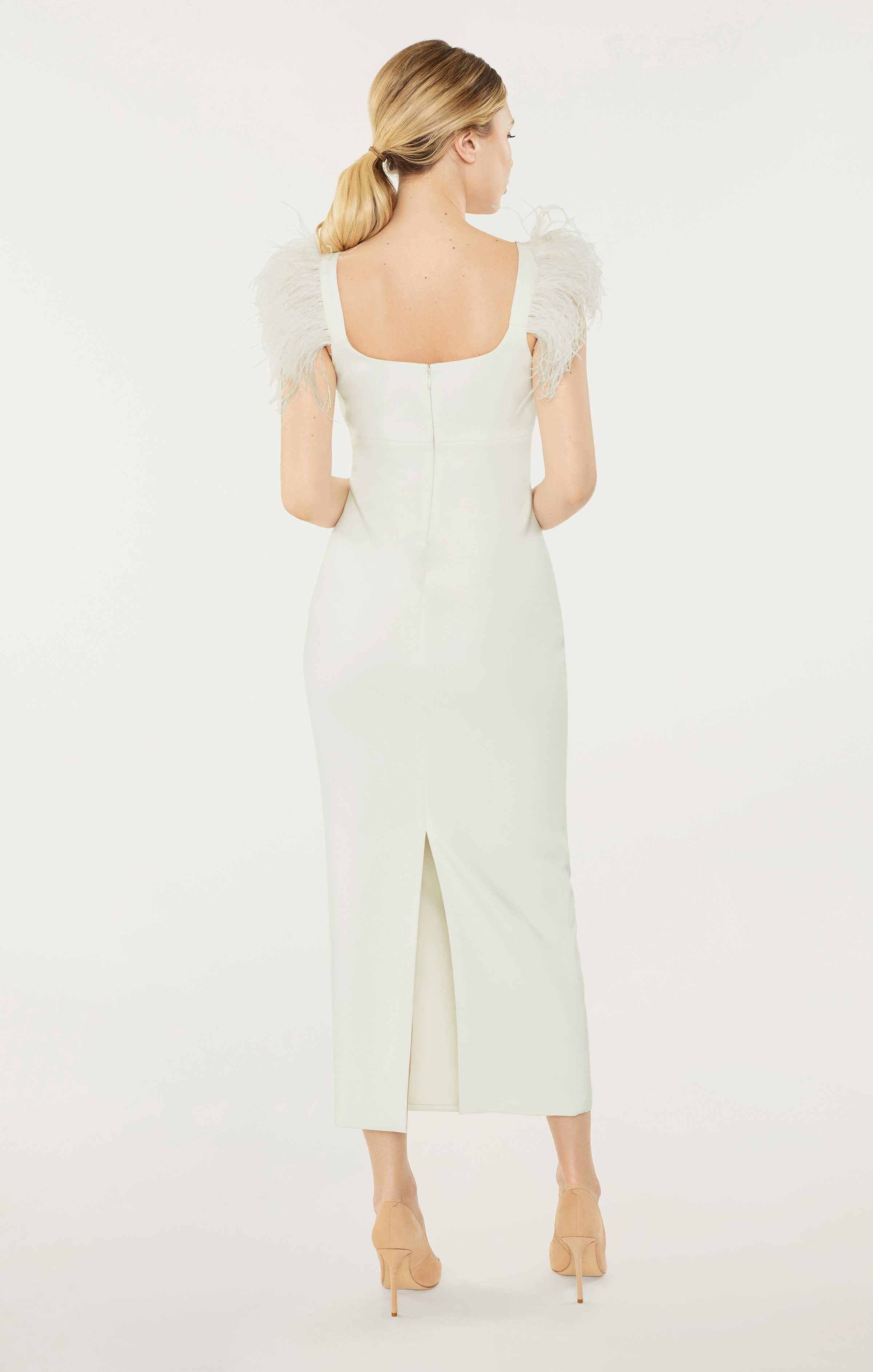 LIKELY Cameron Midi Dress in White - Size 8 LIKELY Cameron Midi Dress in White - Size 8