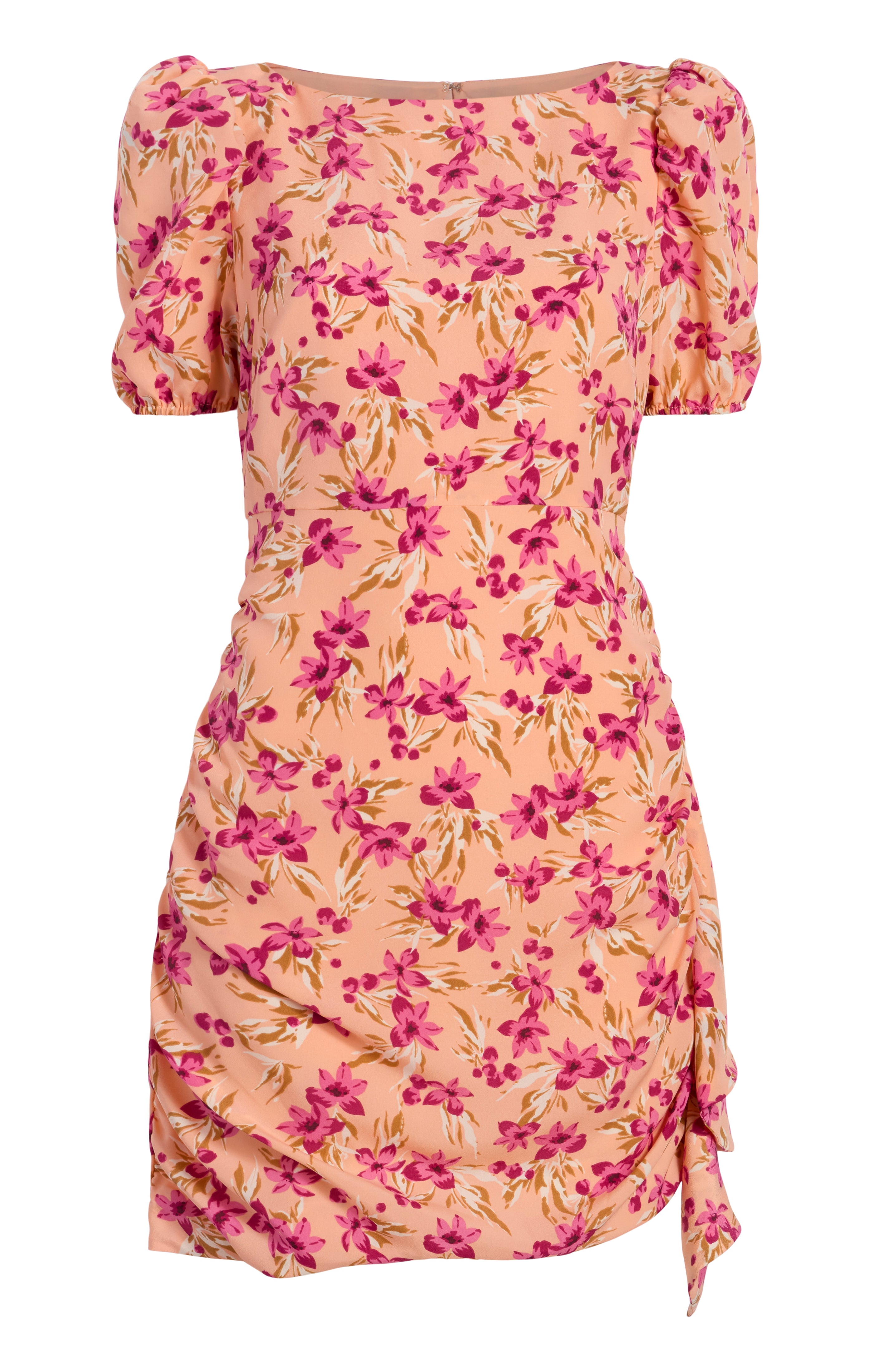 cara cara pink floral dress Claudine Mini in Jacqaurd Pink Flower 8