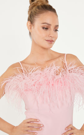 Feather Midi Aurora Dress