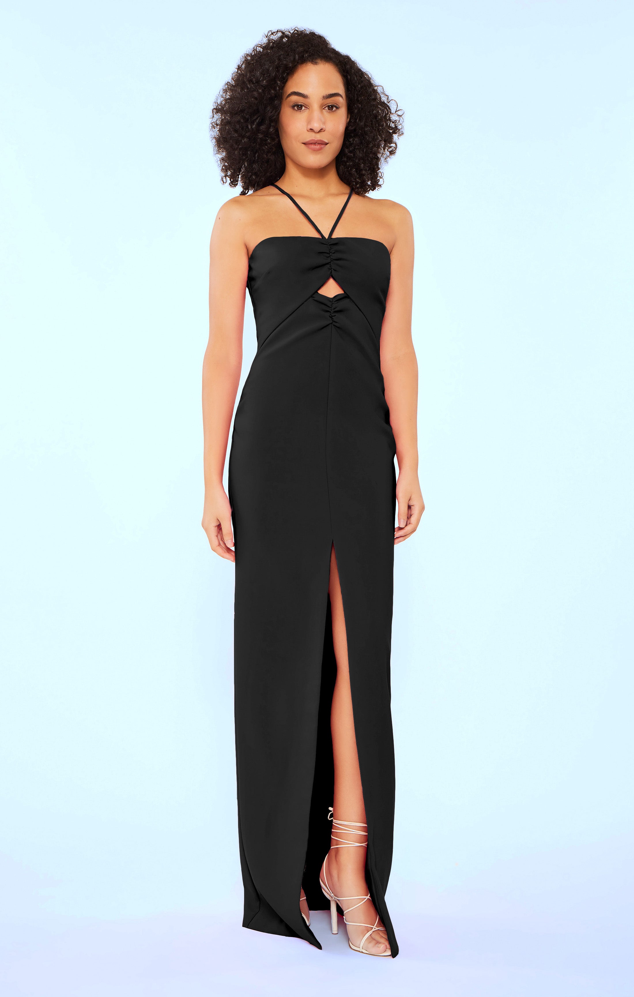 Likely Women's Rocky Ruched Cut-Out Gown - Black - Size 6 Likely Women's Rocky Ruched Cut-Out Gown - Black - Size 6