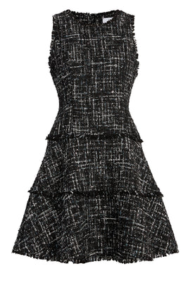 Multi Tweed Jewel Dress