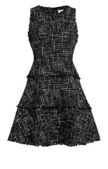 Multi Tweed Jewel Dress